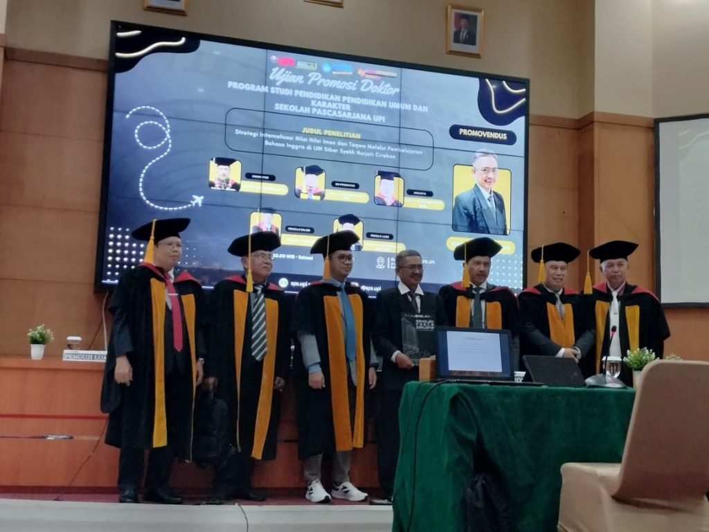 Dosen PAI UIN Siber Syekh Nurjati Cirebon, Ahmad Khomaini Syafeie Jalani Ujian Promosi Doktor di UPI