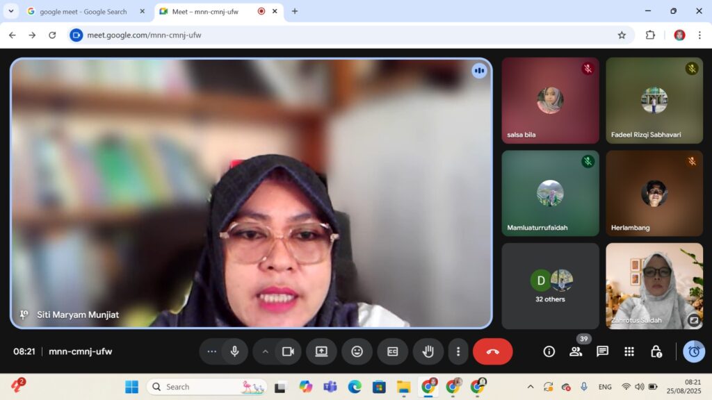 Foto Rapat dipimpin oleh Ketua Jurusan PAI, Dr. Siti Maryam Munjiat, SS, M.Pd.I.,