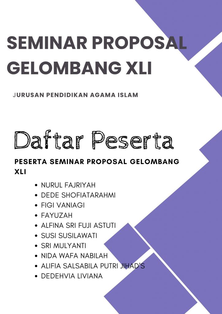 Seminar Proposal Gelombang XLI